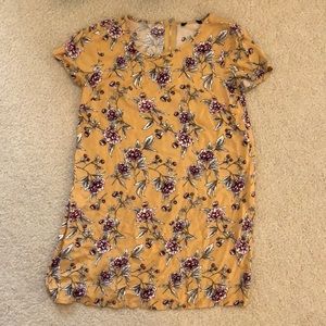 Yellow floral dress
